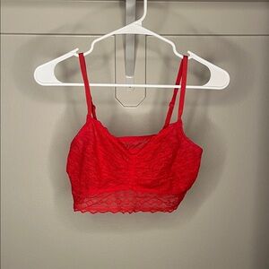 Victorias Secret Red Lace Bralette